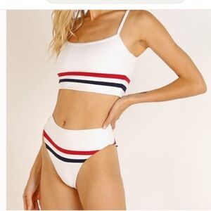L*Space Classic White Bikini NWOT
